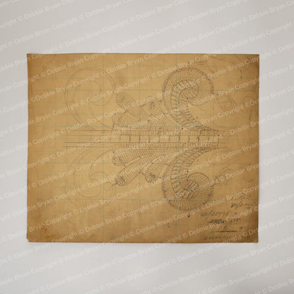 Nottingham Lace Draughtsman Drawing 120/25798
