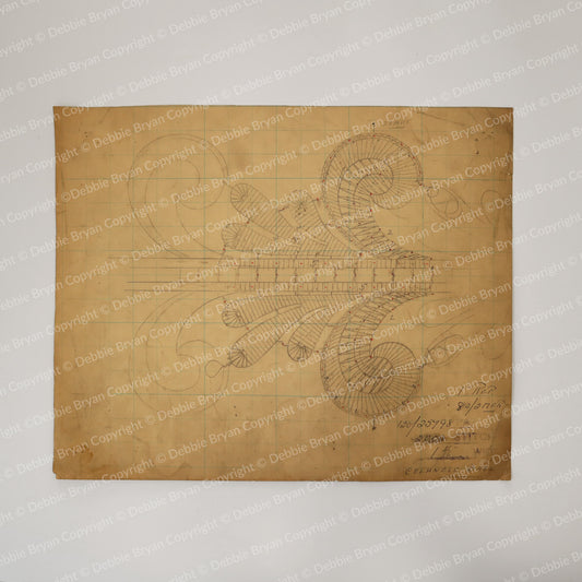 Nottingham Lace Draughtsman Drawing 120/25798