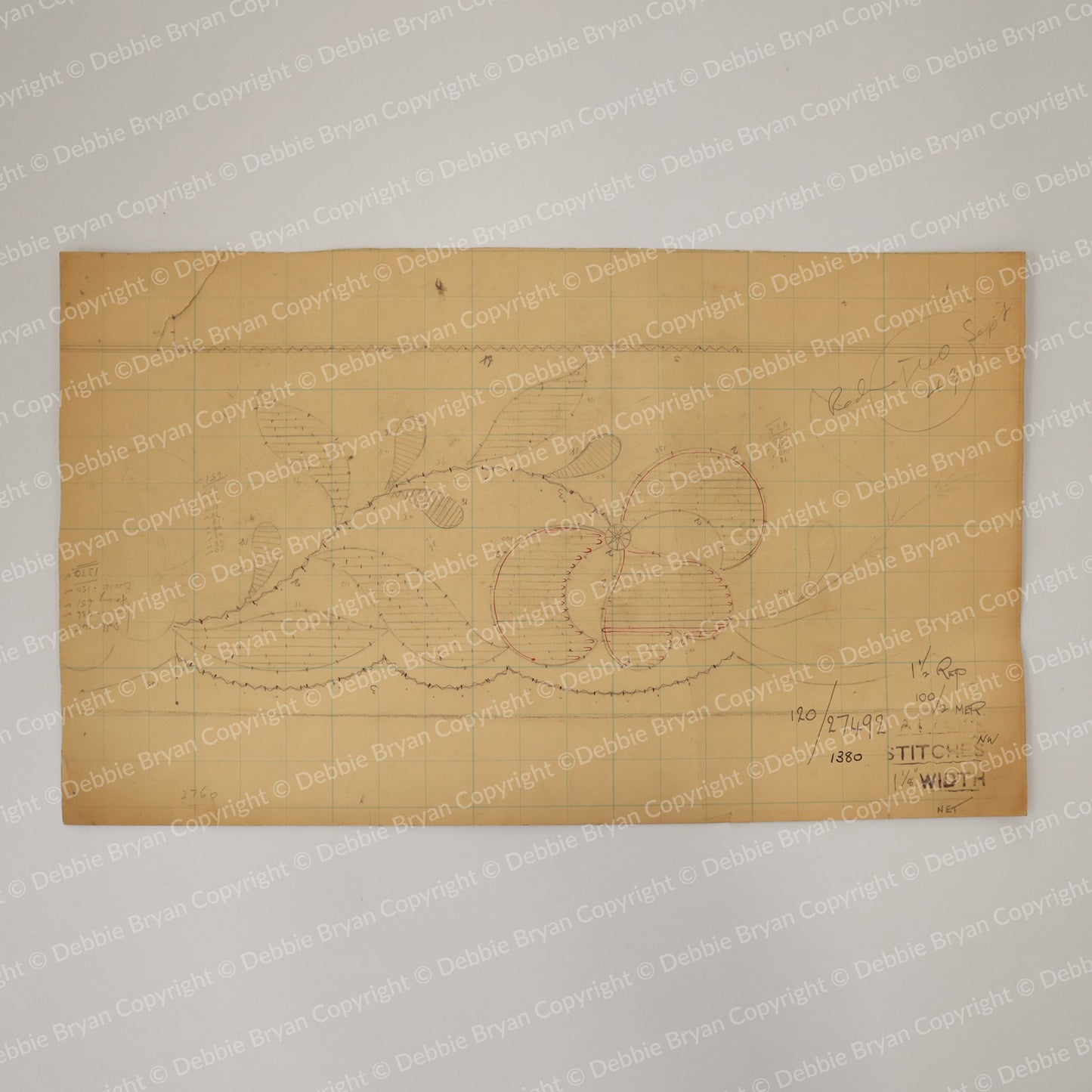 Nottingham Lace Draughtsman Drawing 120/27492