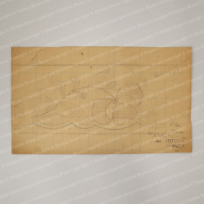 Nottingham Lace Draughtsman Drawing 120/27492