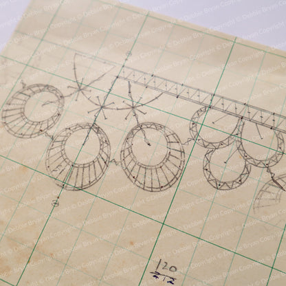 Nottingham Lace Draughtsman Drawing 120/29721