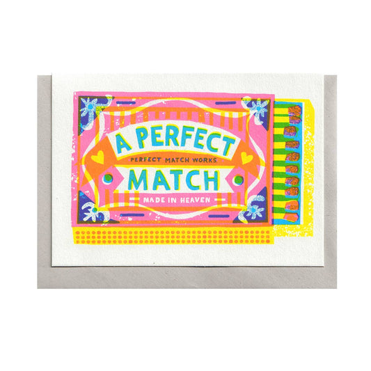 The Printed Peanut| A Perfect Match A6 Card