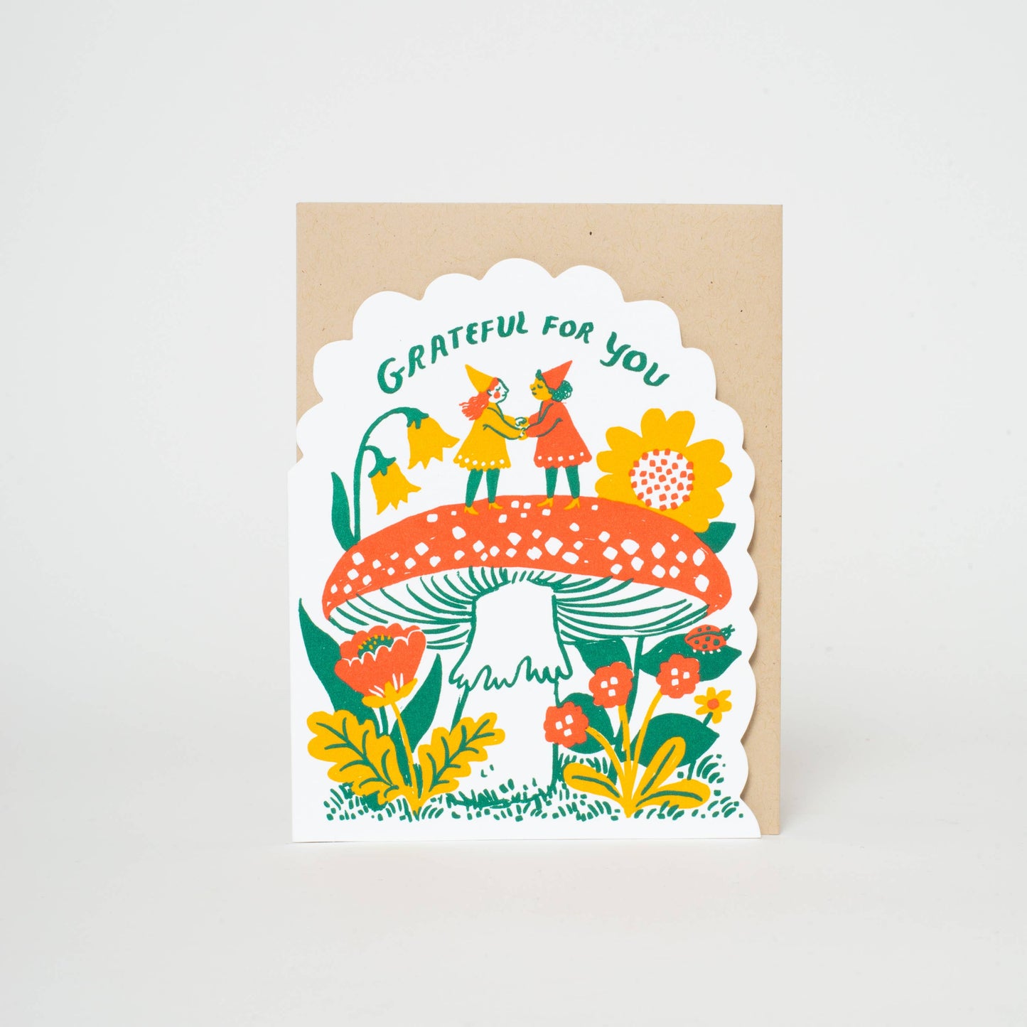 Egg Press Grateful Gnomes Card