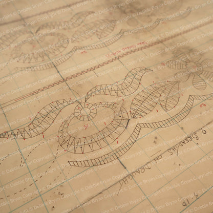 Nottingham Lace Draughtsman Drawing 180/25438