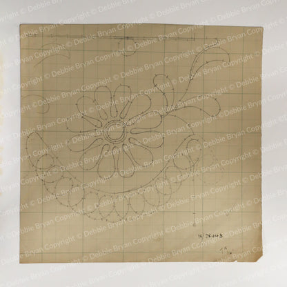 Nottingham Lace Draughtsman Drawing 18/28443