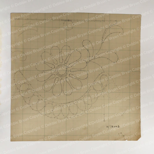 Nottingham Lace Draughtsman Drawing 18/28443