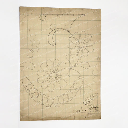 Nottingham Lace Draughtsman Drawing 18/28446
