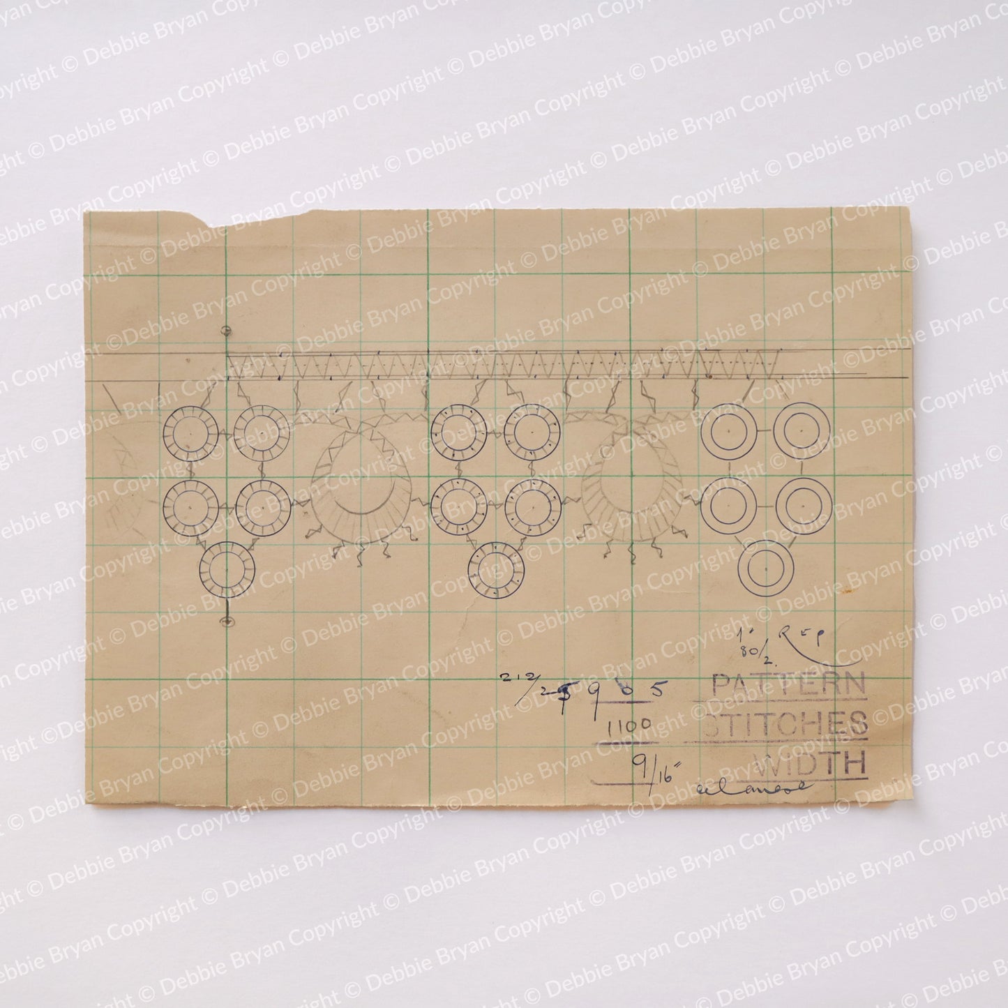 Nottingham Lace Draughtsman Drawing 212/25905