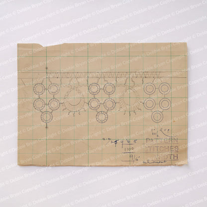 Nottingham Lace Draughtsman Drawing 212/25905