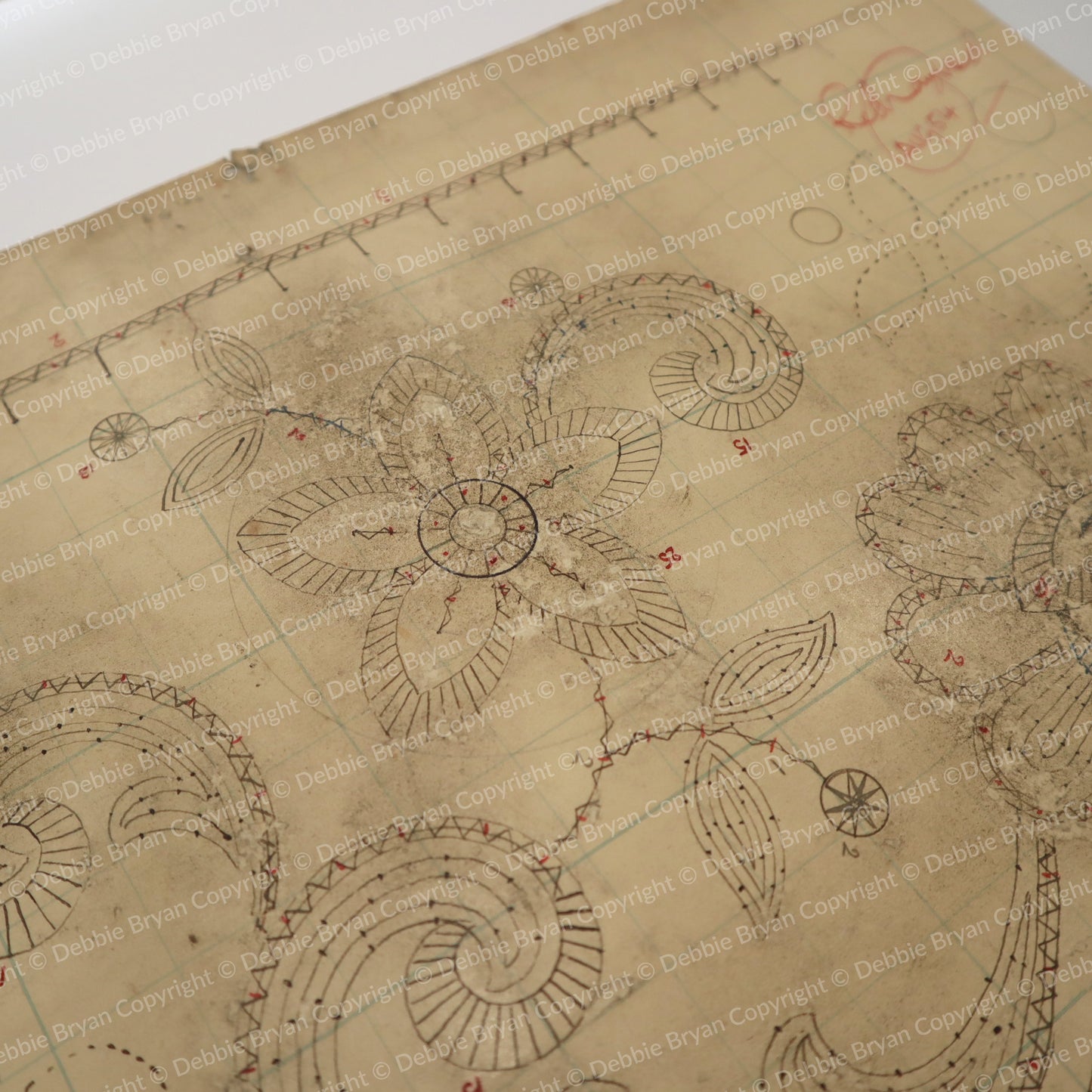 Nottingham Lace Draughtsman Drawing 212/27086