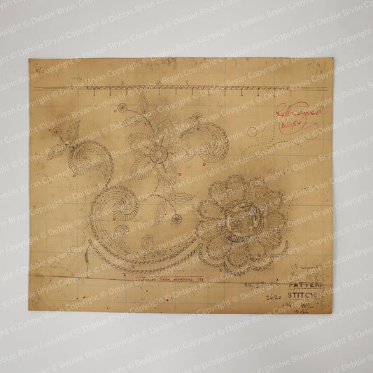 Nottingham Lace Draughtsman Drawing 212/27086