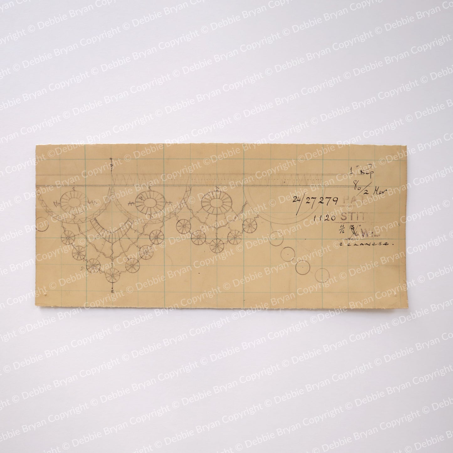 Nottingham Lace Draughtsman Drawing 24/27279