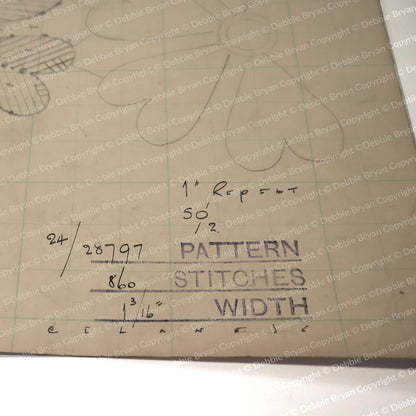 Nottingham Lace Draughtsman Drawing 24/28797