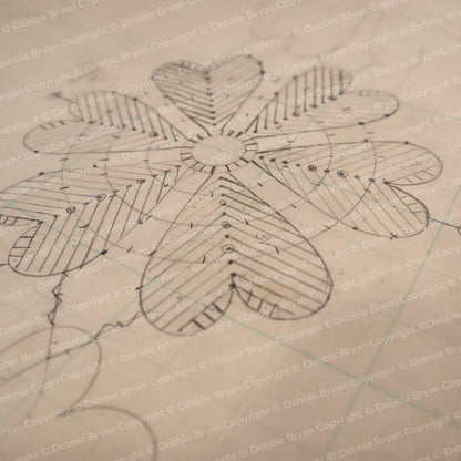 Nottingham Lace Draughtsman Drawing 24/28797