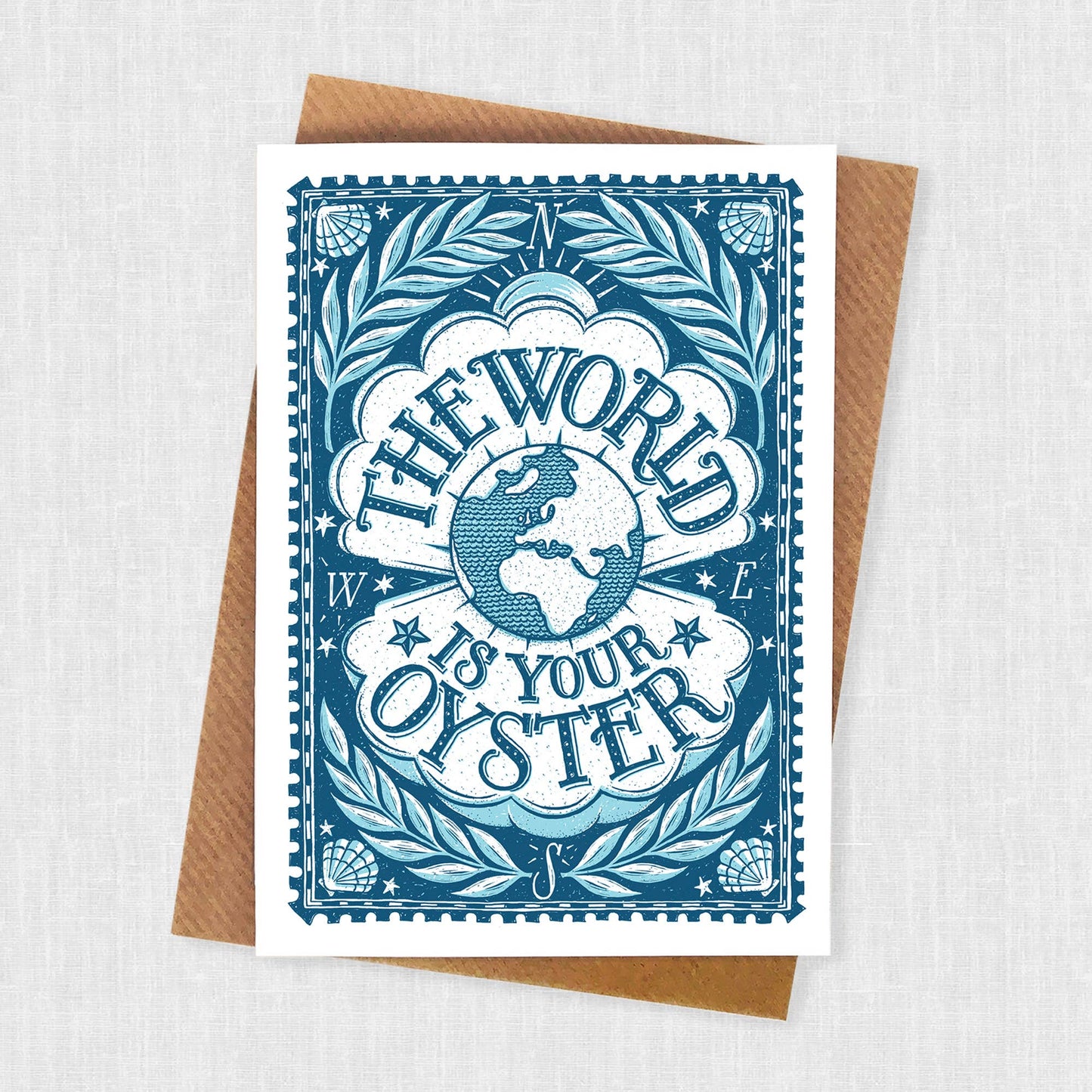 Alexandra Snowdon The World Is Your Oyster Congratulations Card