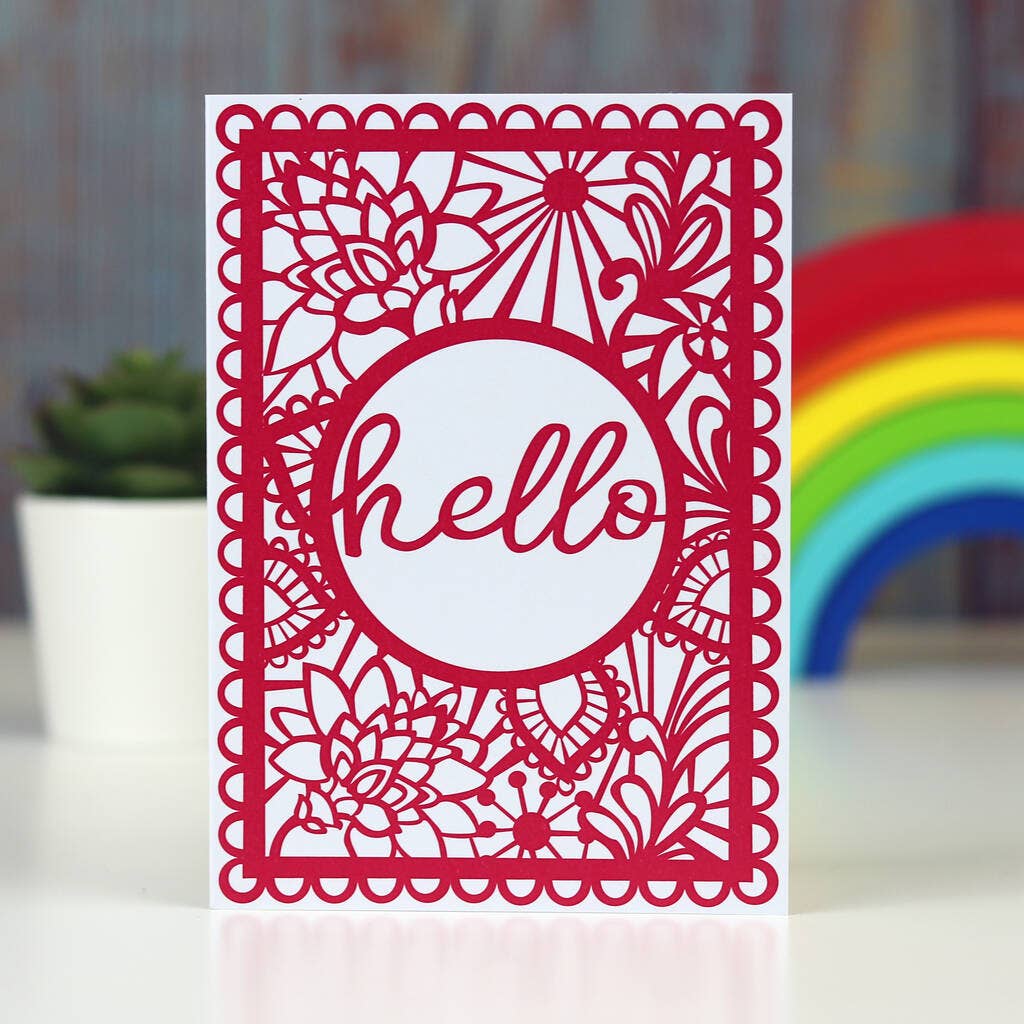 Pogo Fandango| Hello Printed Card A6