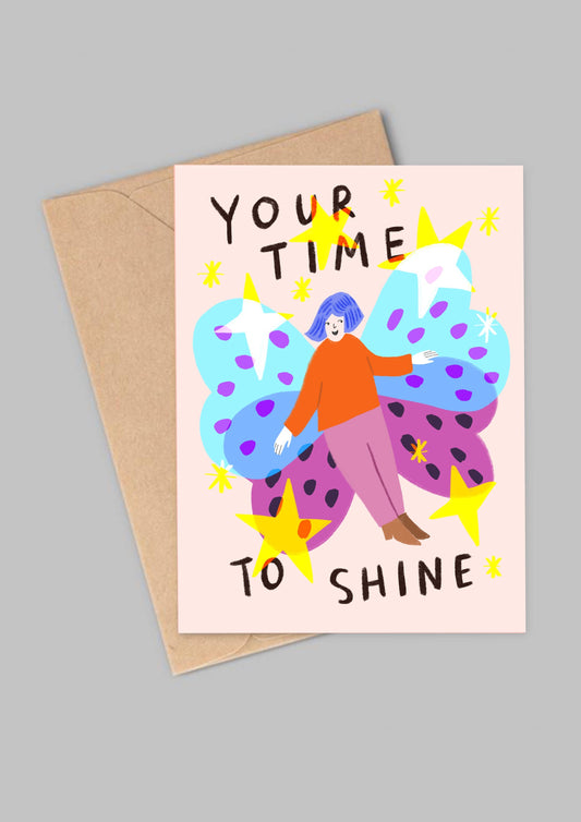 Kitty Kenda Your Time To Shine Greeting Card