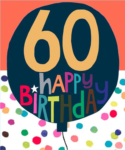 Paper Salad 60th Birthday Card