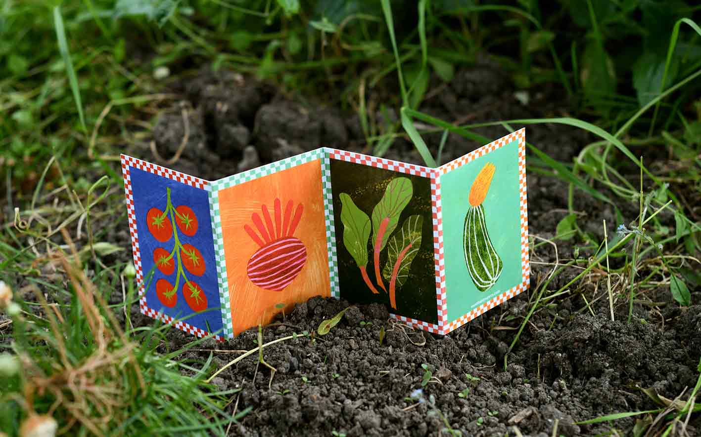 Veg Patch concertina card