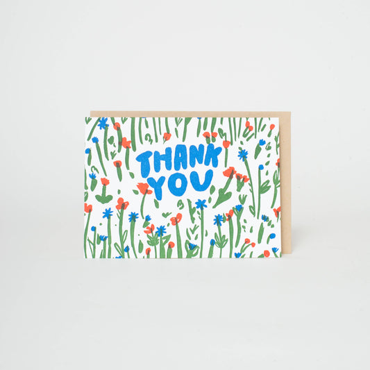 Egg Press Thank You Meadow Card