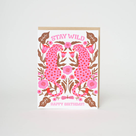 Egg Press Stay Wild Birthday Card