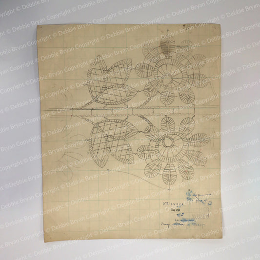 Nottingham Lace Draughtsman Drawing 372/28998