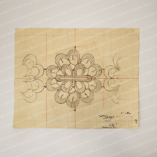 Nottingham Lace Draughtsman Drawing 390/31297