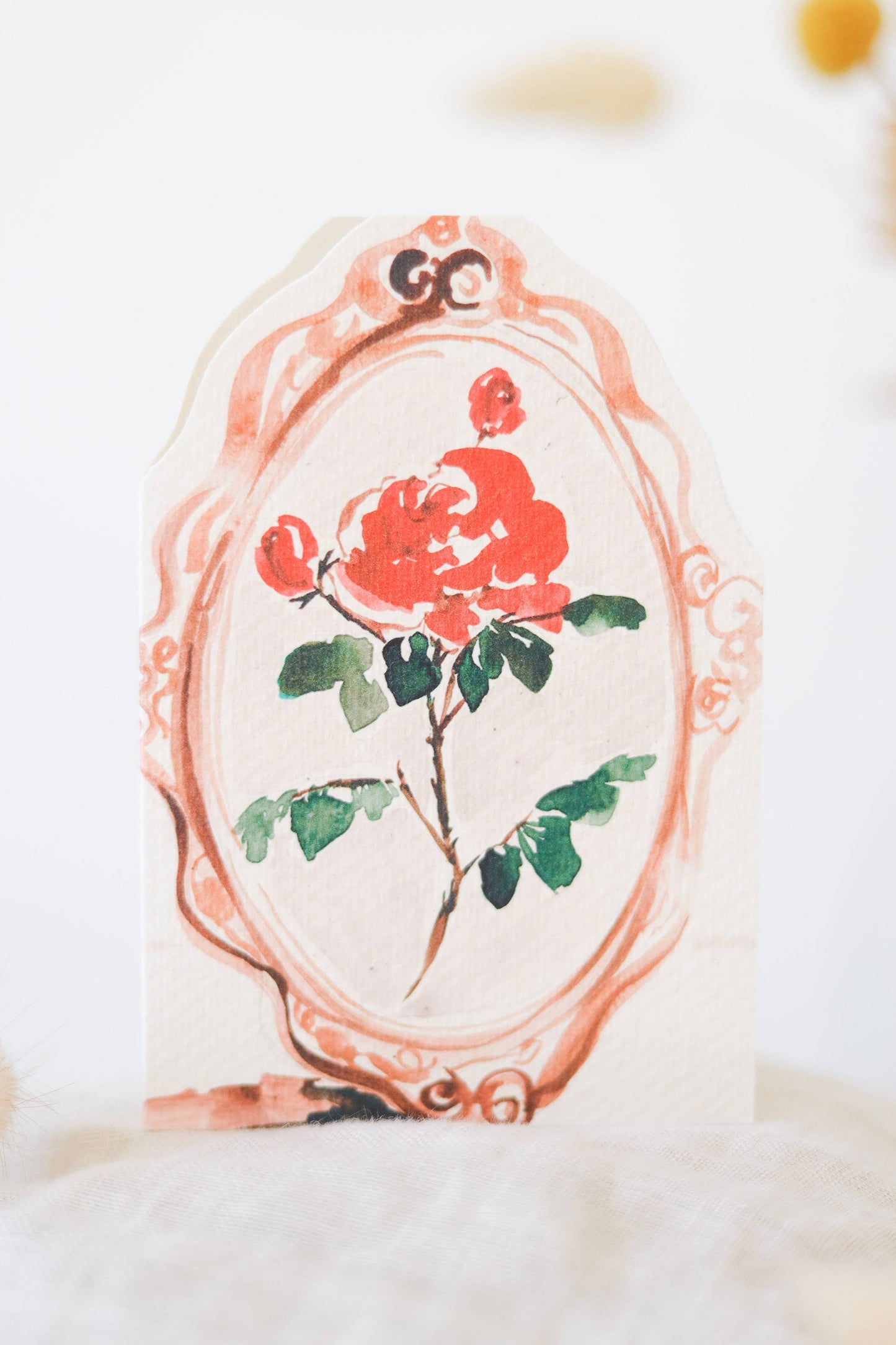 Enchanted Rose hand-cut Valentines card