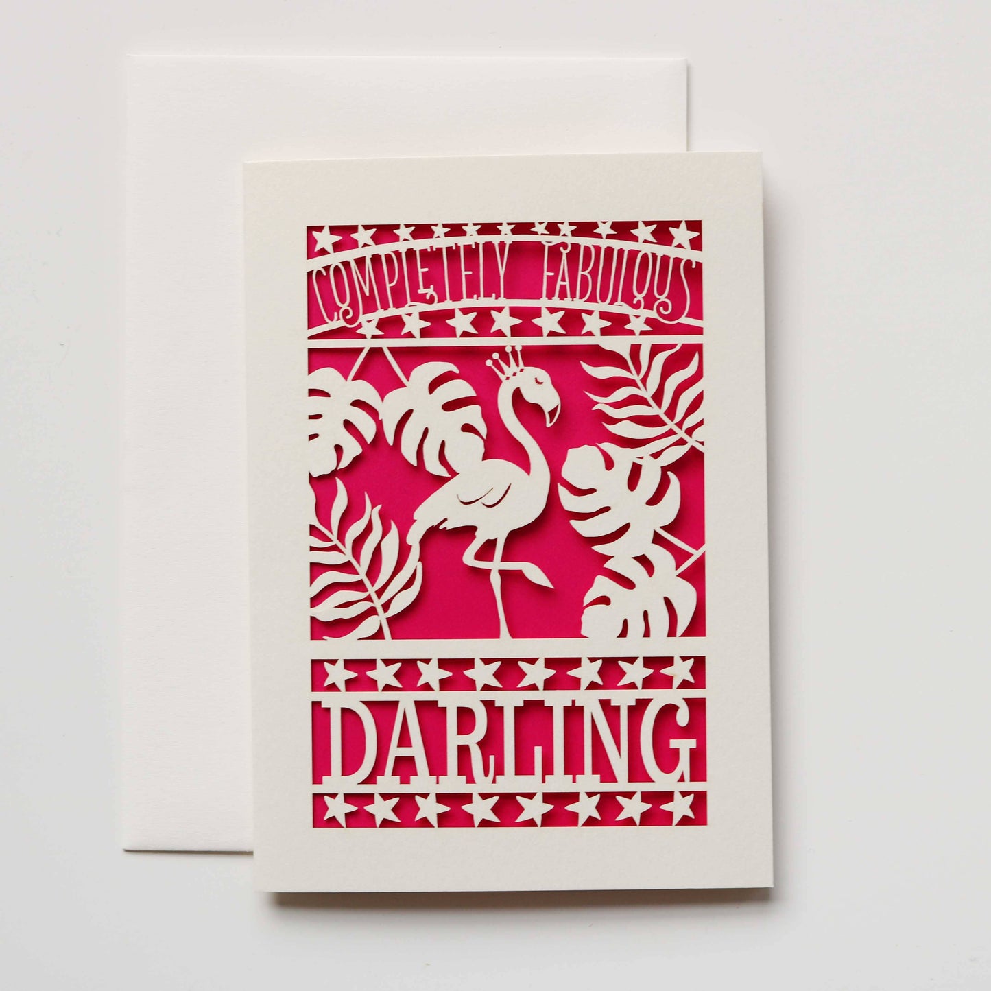 Completely Fabulous Darling A6 Laser Cut Card