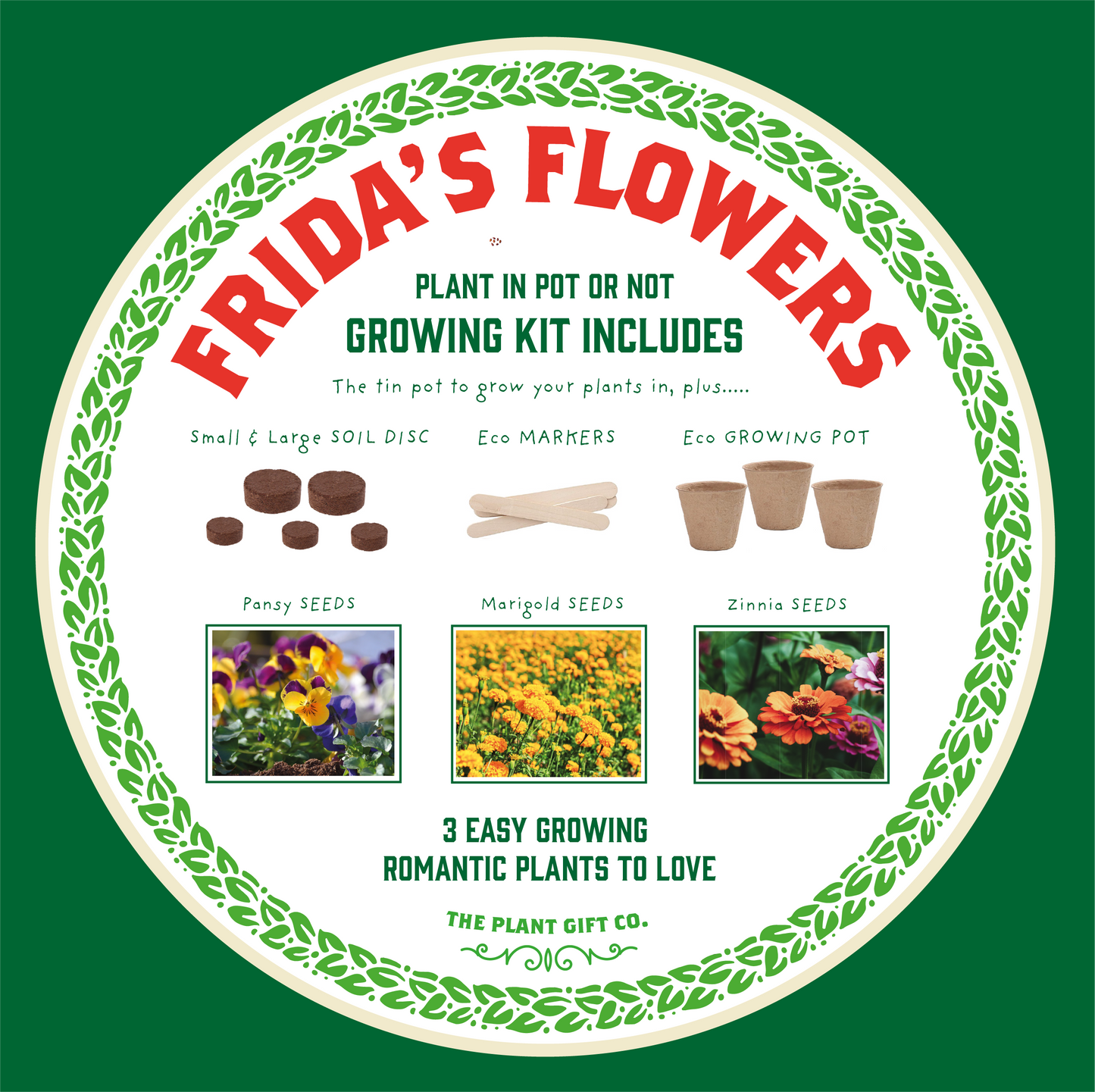 The Plant Gift Co. Frida's Flowers | Grow Your Own Plant Gardening Kit