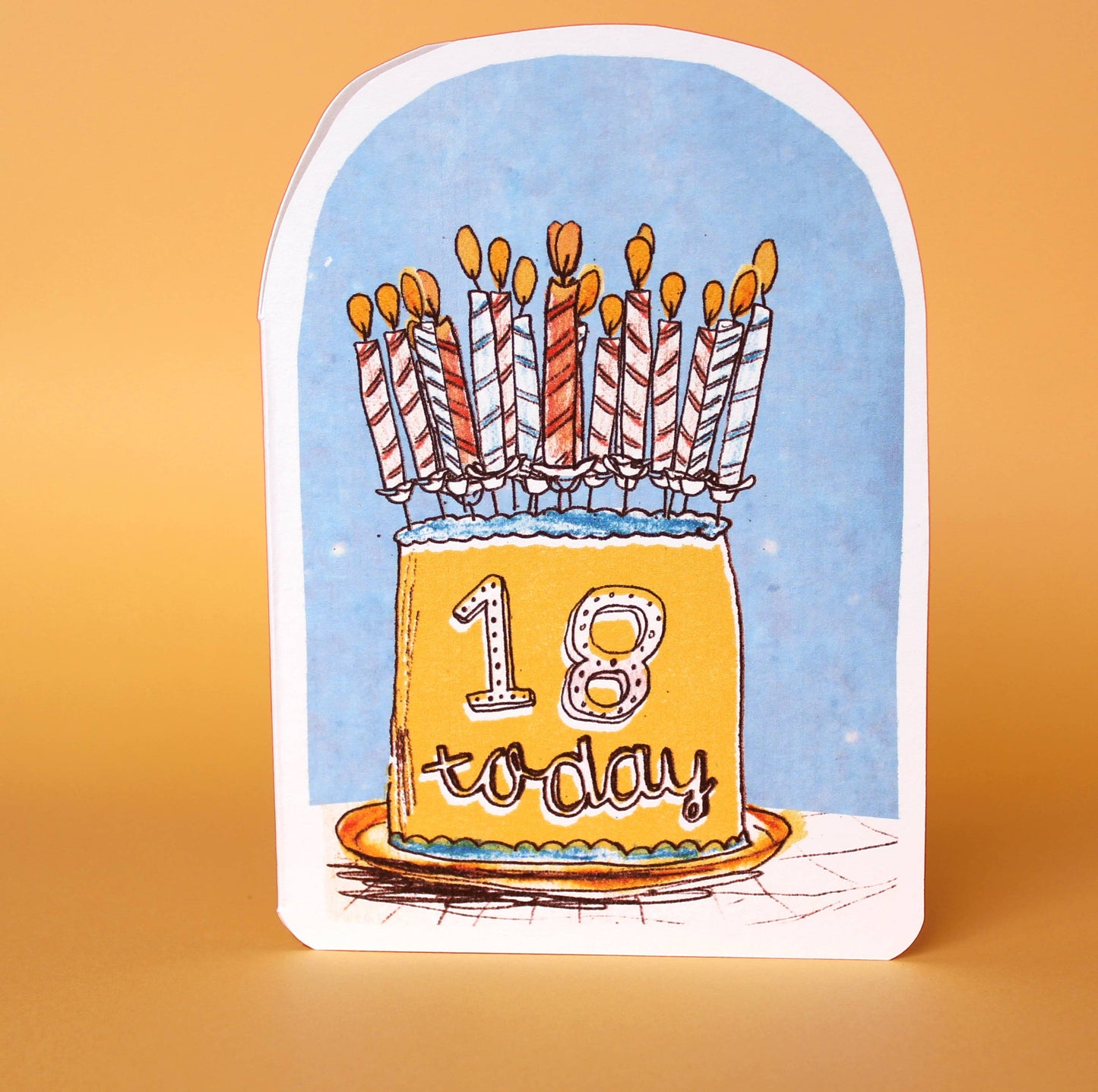 Laura Skilbeck Eighteen Today Birthday Candles Card