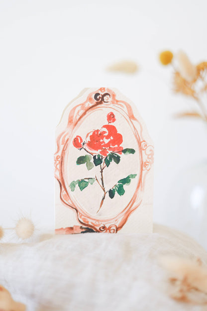 Enchanted Rose hand-cut Valentines card