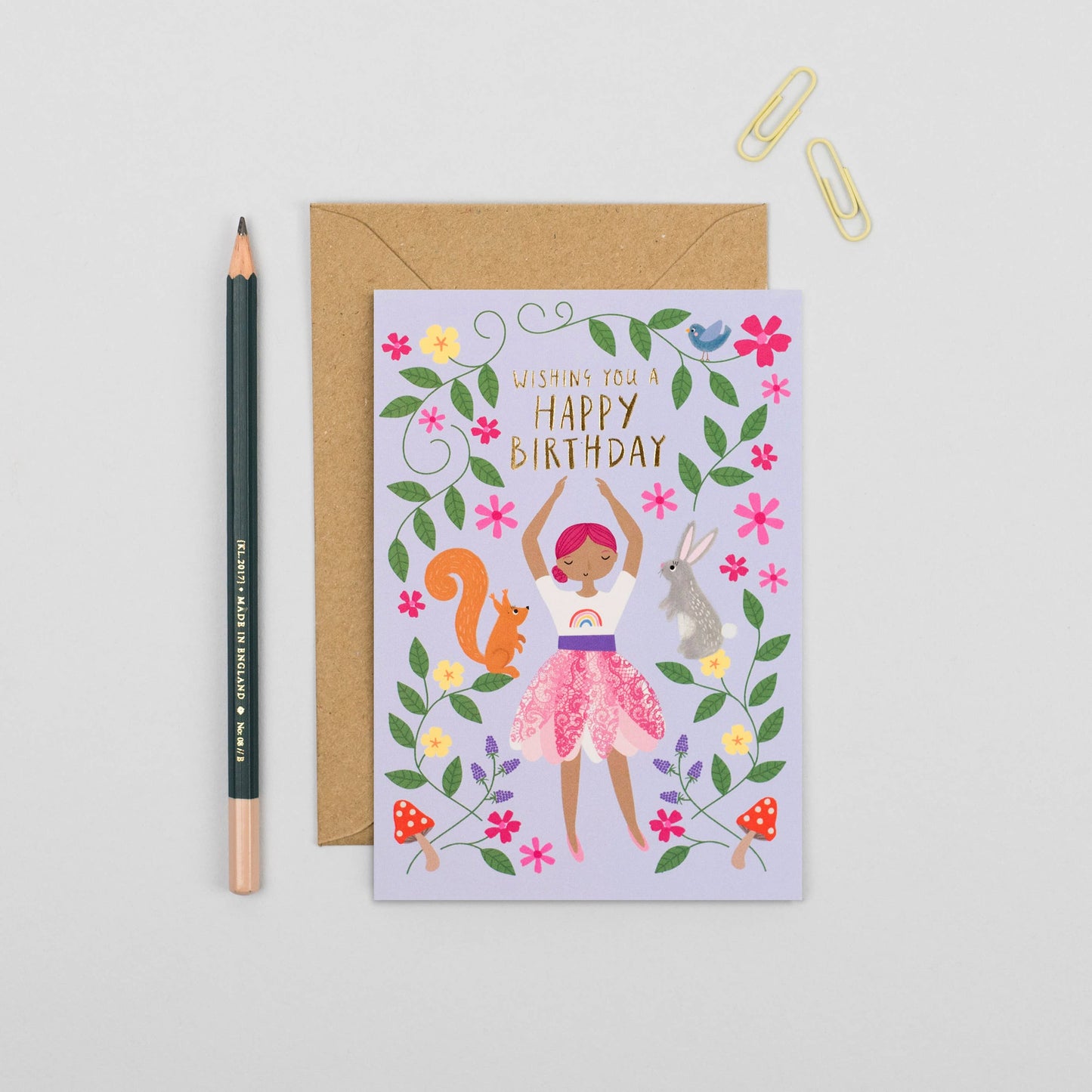 Mifkins Twinkle Toes Kid's Birthday Card