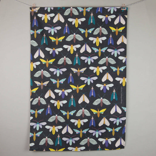 Tea towel - dark moths