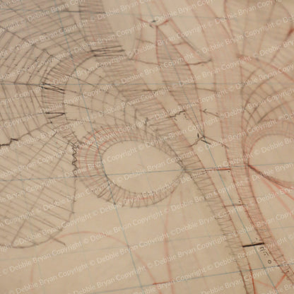 Nottingham Lace Draughtsman Drawing 7497/2