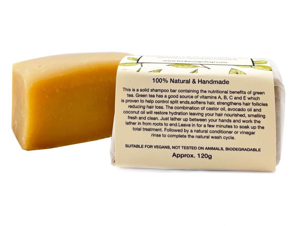 Funky Soap Shop Green Tea Shampoo Bar