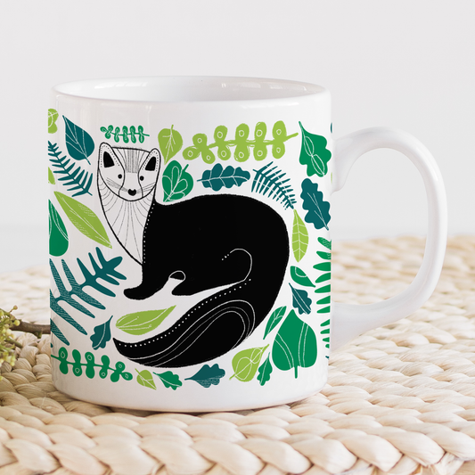 Jenni Douglas Design Pine Marten Bone China Mug