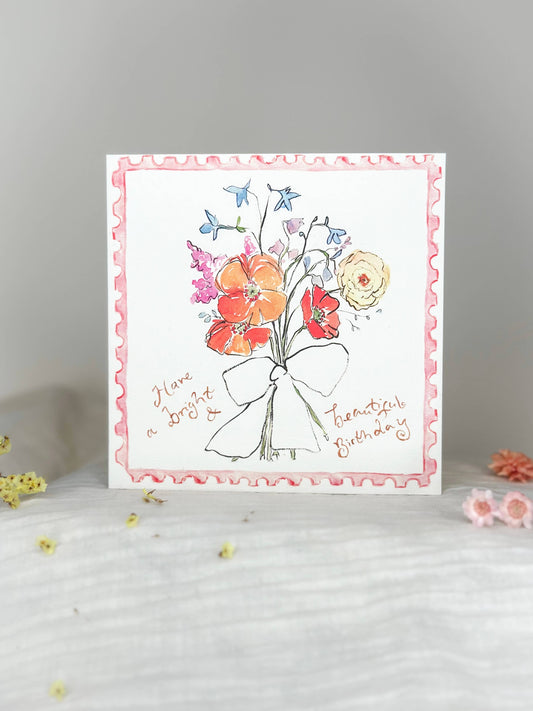 Bright & beautiful birthday card