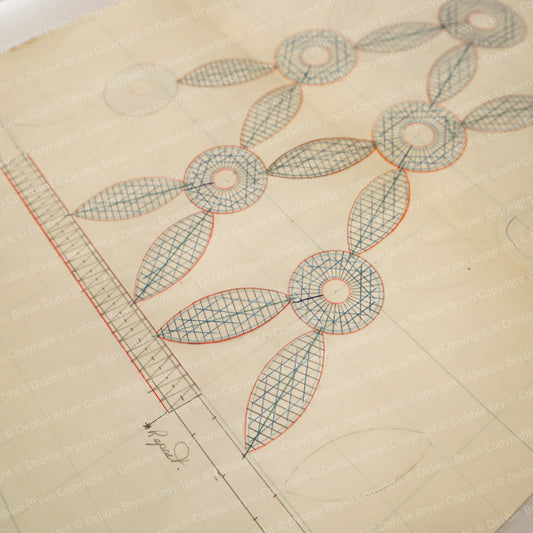 Nottingham Lace Draughtsman Drawing 8858