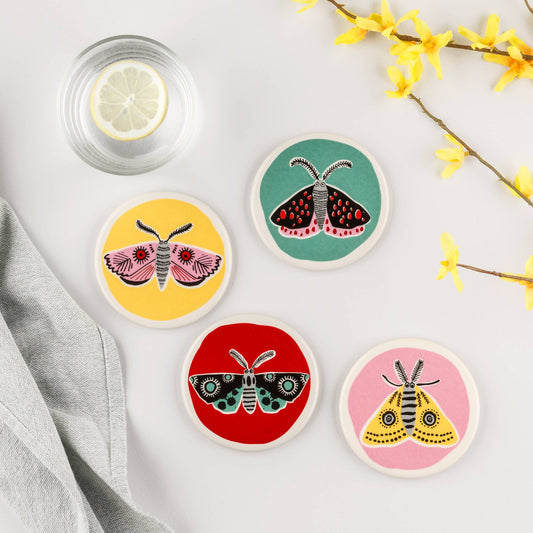 Hannah Turner Handmade Moth Coaster