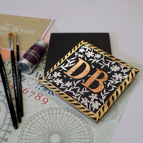Gold Leaf Craft Kit: Square Slate Coaster