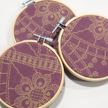 Nottingham Heritage Embroidery Craft Kit | Purple
