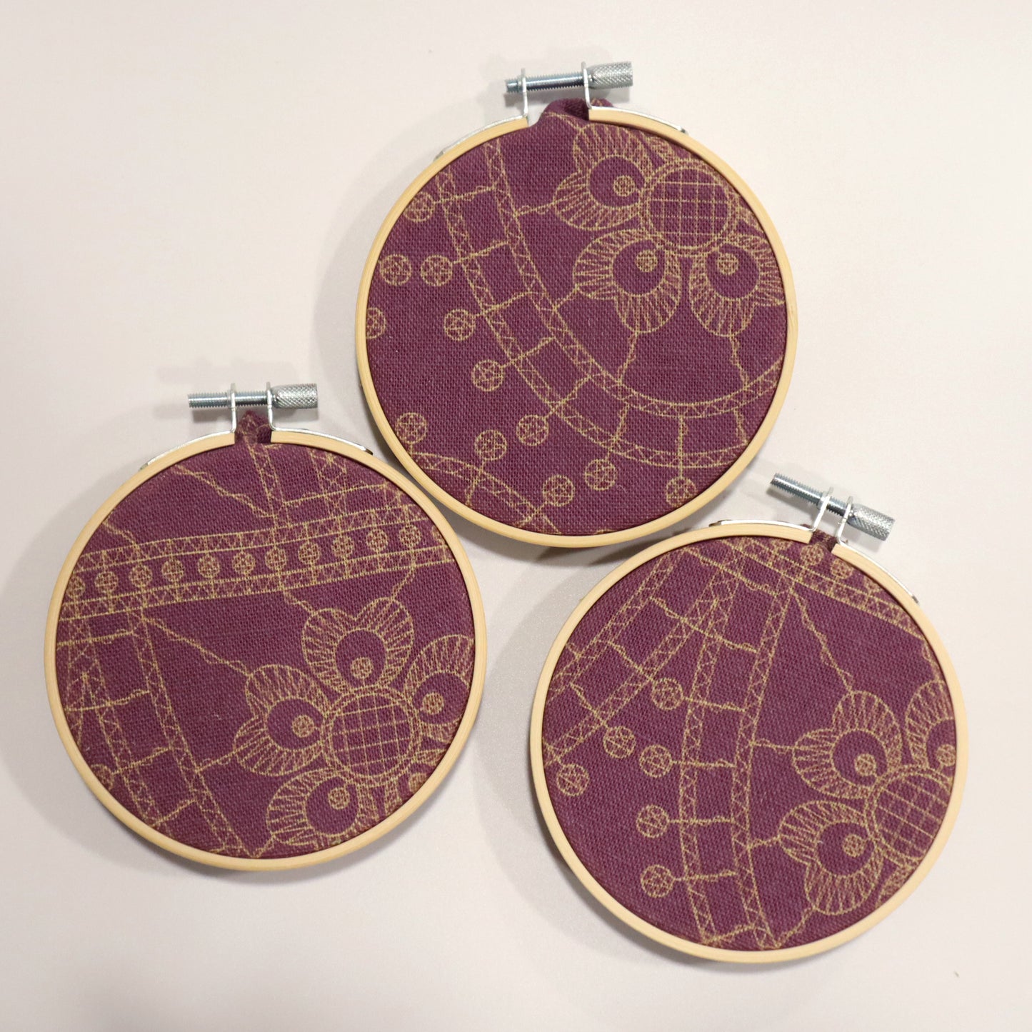 Nottingham Heritage Embroidery Craft Kit | Purple