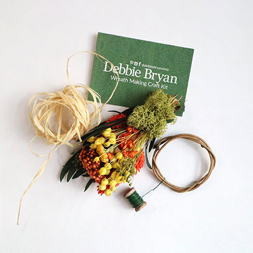 Limited Edition Mini Wreath Making Craft Kit - Orange Blossom Bouquet