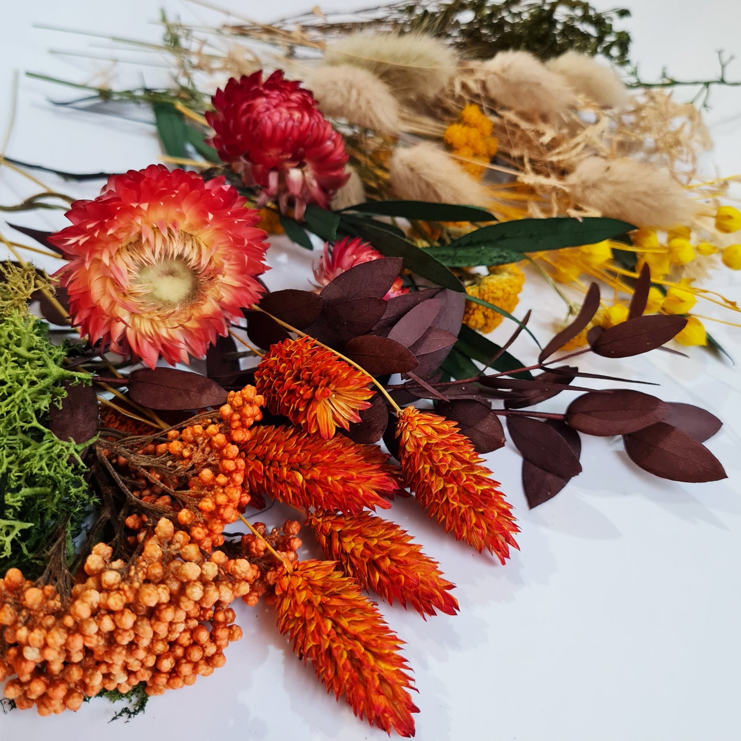 Limited Edition Teacup Floristry Craft Kit - Woodland Leaves Bouquet