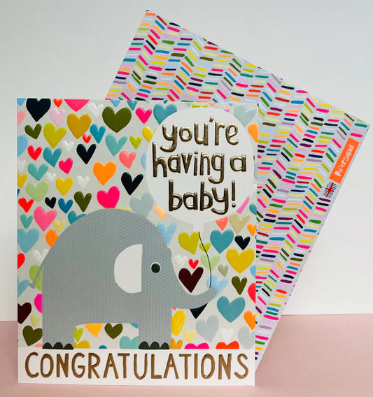 Paper Salad You're Having A Baby Card