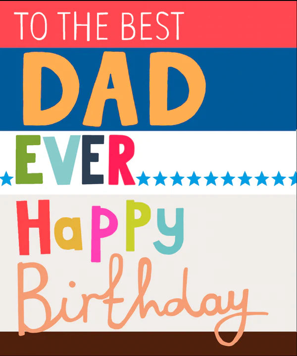 Paper Salad Best Dad Ever Happy Birthday Card