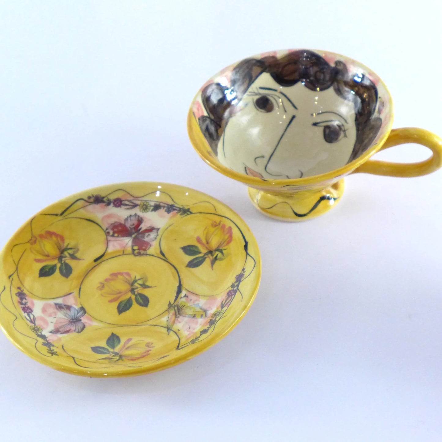  Karen Atherley| Ceramic  teacup and saucer