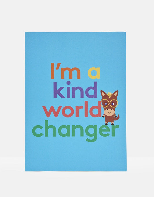 Stib| Kind World Changer Children’s Colouring Kindness Card A4