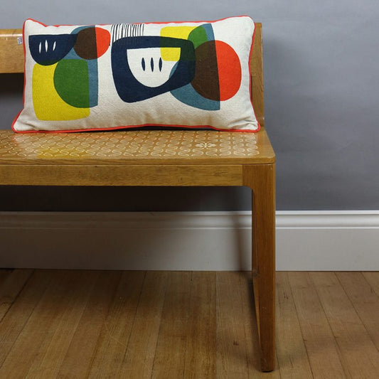 Jennie Jackson| Troubadour Blue long cushion